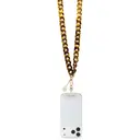 Guess Lisanslı 4G Metal Logolu Telefon Askı İpi, 120 cm Çapraz Kayış