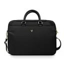 Guess Orjinal Lisanslı Naylon Kumaş Metal Üçgen Logolu Omuz Askılı 15-16 inç Laptop Çantası