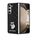 Galaxy Z Fold 5 Kılıf, Lisanslı Choupette Desenli Saffiano Kapak - Karl Lagerfeld