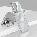 Galaxy S25 Plus MagSafe Uyumlu Şeffaf Standlı Kılıf - Wlons