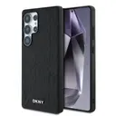 Galaxy S25 Ultra Manyetik PU Deri Kılıf - DKNY Grid Pattern