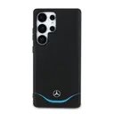 Galaxy S25 Ultra MagSafe Uyumlu Deri Kılıf - Mercedes Benz 3D Logolu