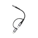 Go-Des GD-UC173 Type-C ve Lightning 2'si 1 Arada 3.5 mm Ses Kablosu