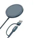 Go Des GD-UC606 2'si 1 Arada USB ve PD Girişli 15W MagSafe Kablosuz Şarj Aleti