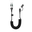 Go Des GD-UC805 4'ü 1 Arada Sarmal PD Şarj ve Data Kablosu, 60W 1.8 m