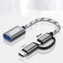 Go Des GD-CT033 2'si 1 Arada Micro ve Type-C OTG Dönüştürücü
