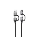 Lenyes LC557 4'ü 1 Arada 240W Örgülü Şarj ve Data Kablosu, 1 m