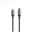 Lenyes LC528 Type-C to Lightning Örgülü Şarj ve Data Kablosu, 27W 1 m