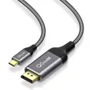 Qgeem QG-UA13 Type-C to DisplayPort Görüntü Kablosu, 4K 60 Hz