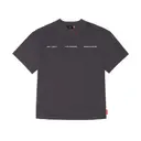 Skinarma Cypher Kısa Kollu Oversize Unisex Bisiklet Yaka Mor Tişört