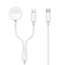 Wiwu M10 2'si 1 Arada Kablosuz ve Lightning PD Şarj Kablosu, 1.5 m