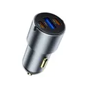 Wiwu Wi-CC032 Nano Pro Araç Şarj Aleti, 60W PD ve QC3.0, 3 Portlu