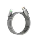 Wiwu Wi-C081 Maglink USB-A to Lightning Işıklı Şarj ve Data Kablosu 1 m