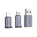 Wiwu Wi-C031 Concise 3in1 Type-C OTG Adaptör Paketi, USB-A / Micro USB / Lightning