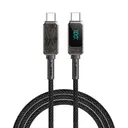Wiwu Wi-C038 Titan Type-C to Type-C 100W LED Göstergeli Şarj ve Data Kablosu 1.2 m
