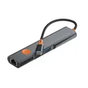 Wiwu Wi-HB005 Travel 5'i 1 Arada Type-C Hub, 4K HDMI, RJ45 ve 100W PD