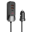 Wiwu Wi-QC015 Extend 120W 4 Portlu Araç Şarj Aleti, Çift Type-C ve Çift USB-A