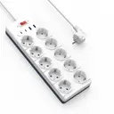 Wiwu Wi-S008 20W GaN 14'ü 1 Arada Çoklu Priz, 8 AC Soket ve 3 USB