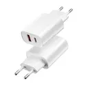 Wiwu Wi-U002 20W Type-C PD ve USB-A QC Hızlı Şarj Adaptörü