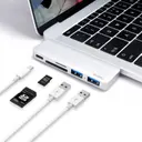 Wiwu T6 Type-C Hub, 2 USB 3.0 ve SD/microSD Kart Okuyuculu