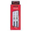 Zore 3.5 mm Aux Ses Kablosu, Örgülü ve Metal Uçlu