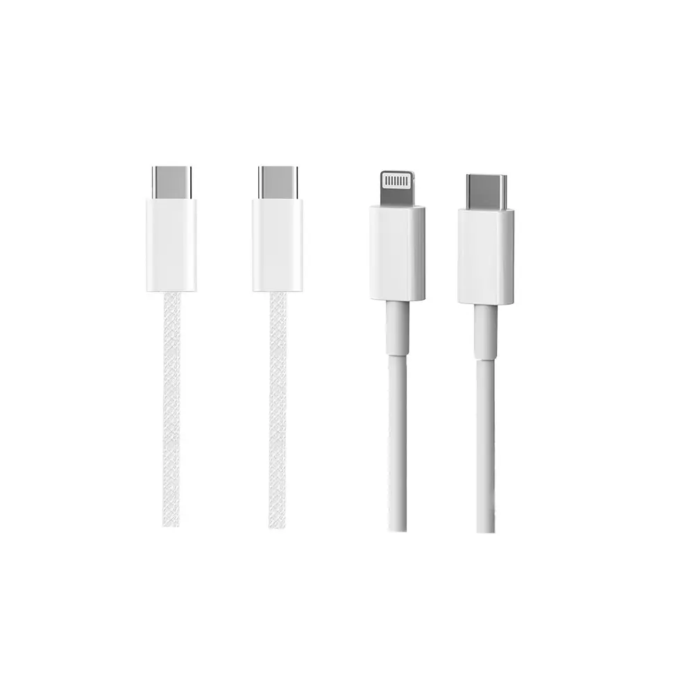 Micflip A01 2'li Type-C to Type-C ve Type-C to Lightning Şarj Kablosu, 1.2 m