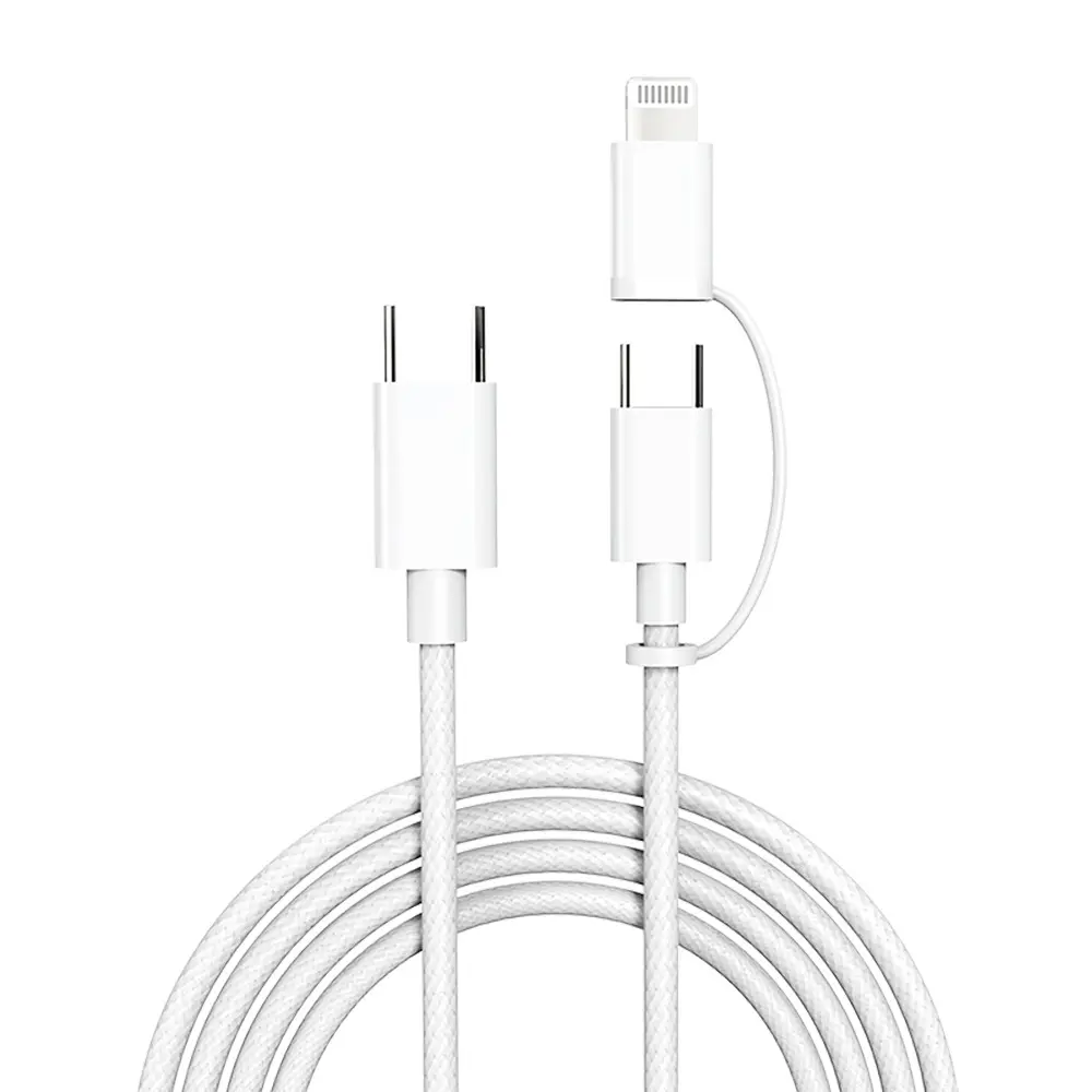 Micflip A22 2in1 PD Type-C to Type-C + Lightning MFI Sertifikalı Data ve Şarj Kablosu 240W 1M