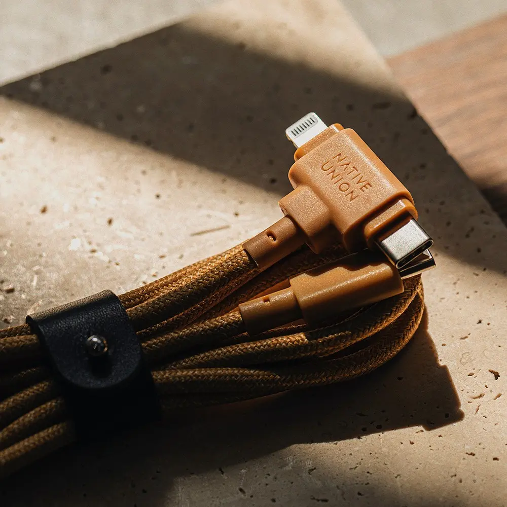 Native Union Belt Duo Type-C to Type-C & Lightning Şarj Kablosu 60W 1.5 m
