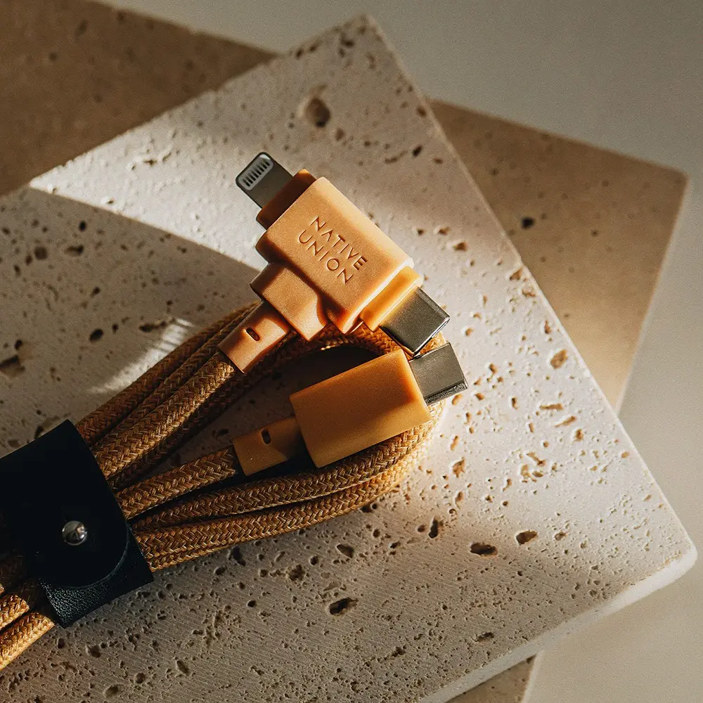 Native Union Belt Duo Type-C to Type-C & Lightning Şarj Kablosu 60W 1.5 m