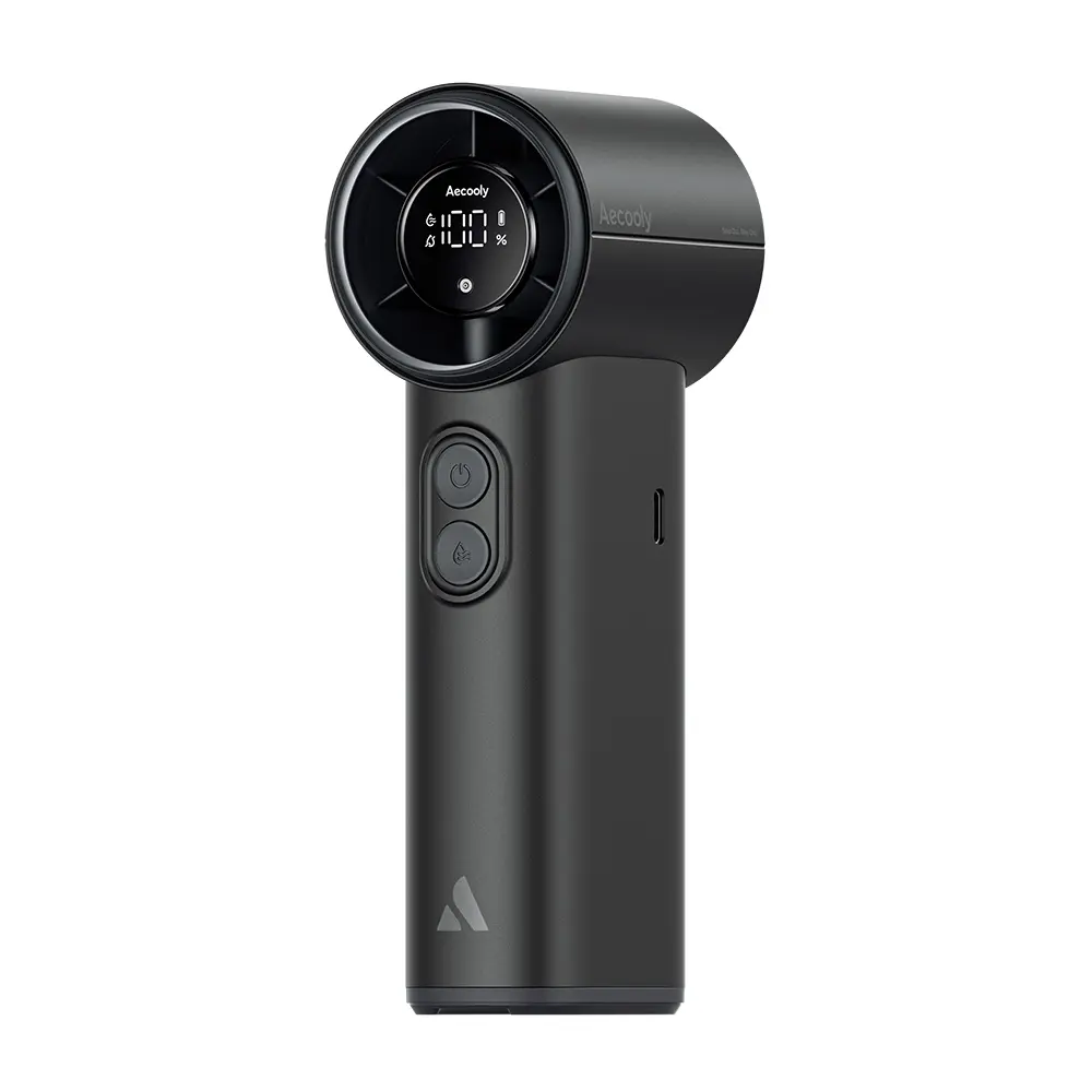 Aecooly PM02 Taşınabilir El Fanı, 5 Kademeli ve Mist Chill Modlu