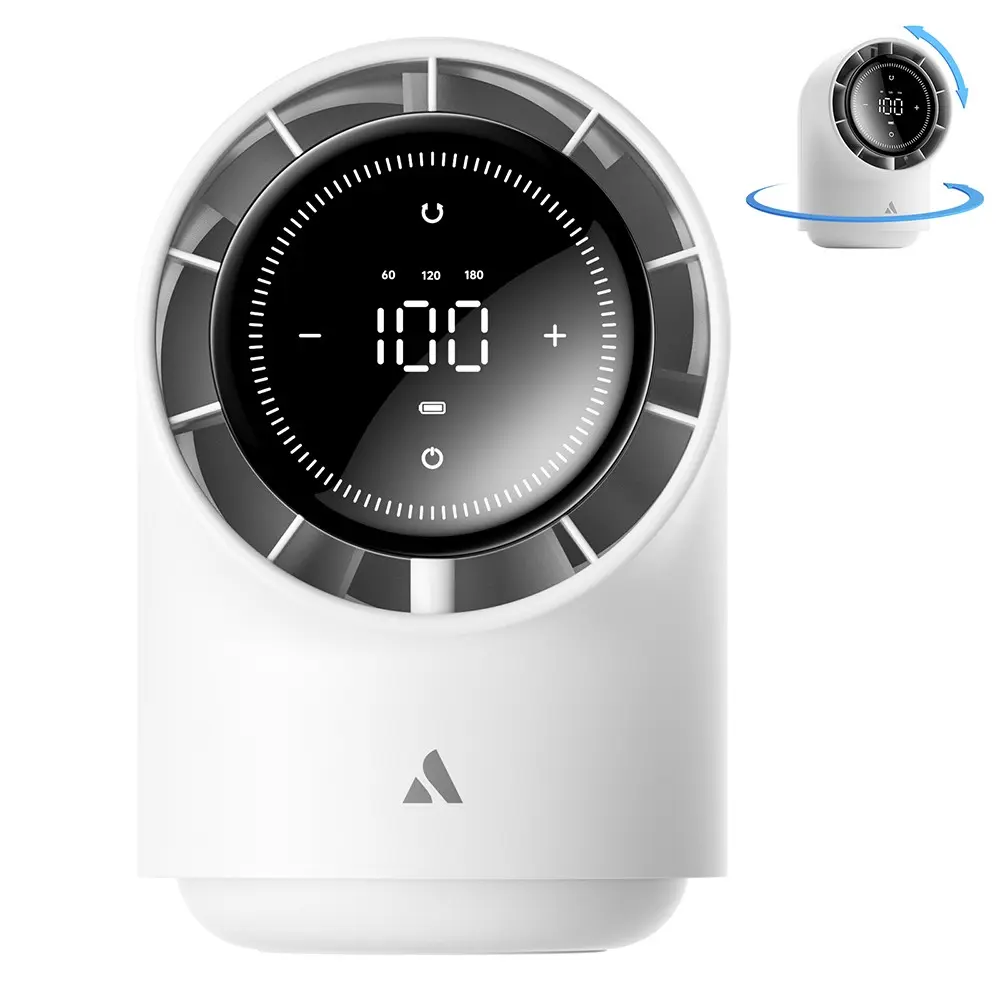 Aecooly TB01 Dijital LED Göstergeli Portatif Masa Fanı, 100 Kademeli