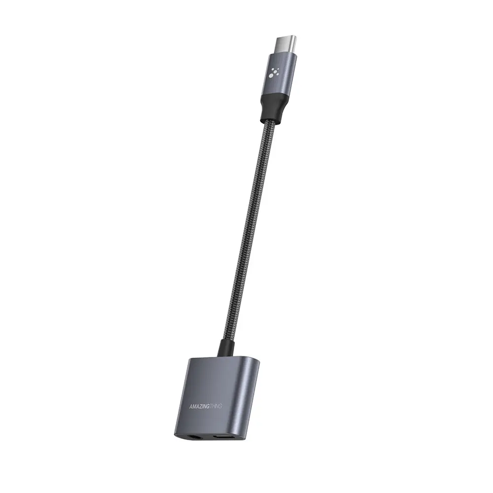 Amazingthing Thunder Pro Type-C to 3.5mm Aux Çevirici Ses Adaptörü, 60W PD