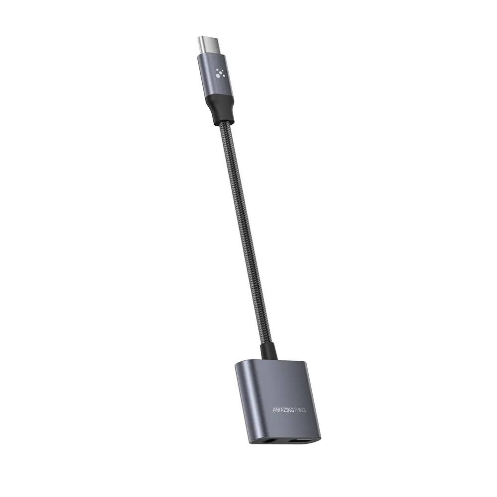Amazingthing Thunder Pro Type-C to 3.5mm Aux Çevirici Ses Adaptörü, 60W PD