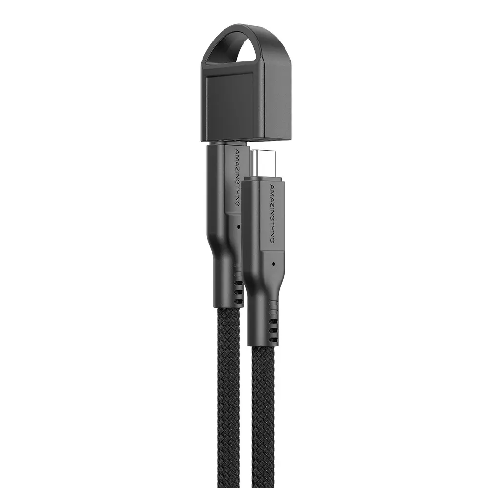 Amazingthing Thunder Pro USB3.2 Gen2 Type-C to Type-C Kablo, 240W ve 20cm
