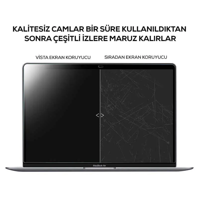 MacBook Pro 13" Ekran Koruyucu, 9H Temperli Cam - Wiwu Vista