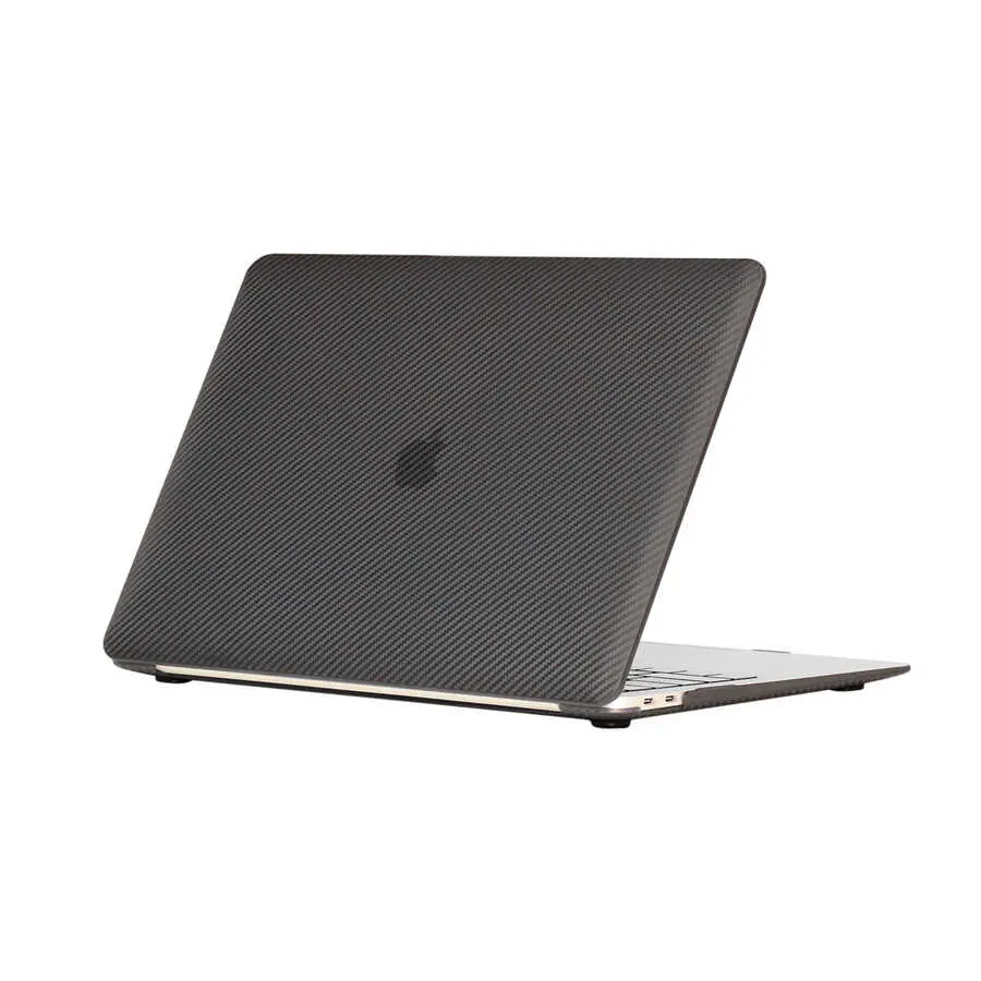 MacBook Pro 13" (2020) Karbon Fiber Tasarımlı Koruyucu Kapak - Zore MSoft