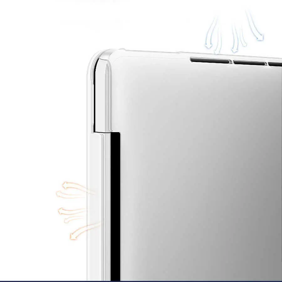 MacBook Air 13.6" M2 Şeffaf Ultra İnce Kılıf - Wiwu Crystal iShield