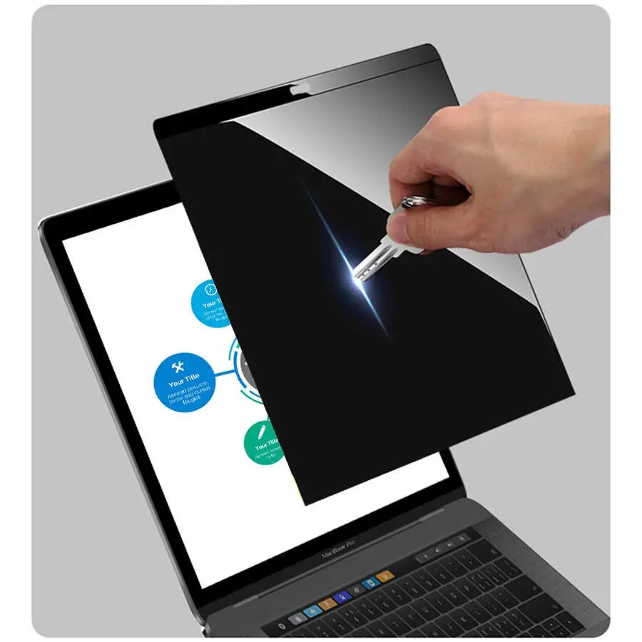 MacBook Pro 15" Retina Gizlilik Filtreli Ekran Koruyucu - Wiwu Privacy
