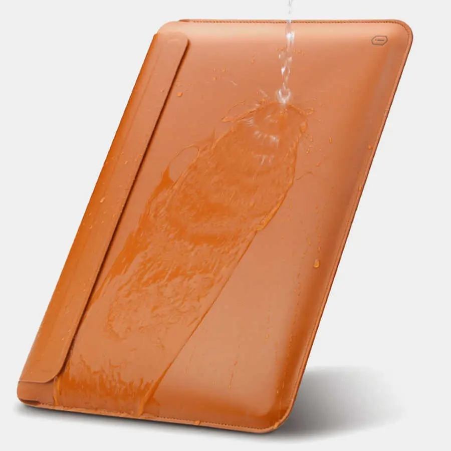 MacBook Pro 16 inç 2021 Standlı PU Deri Kılıf - Wiwu Skin Pro