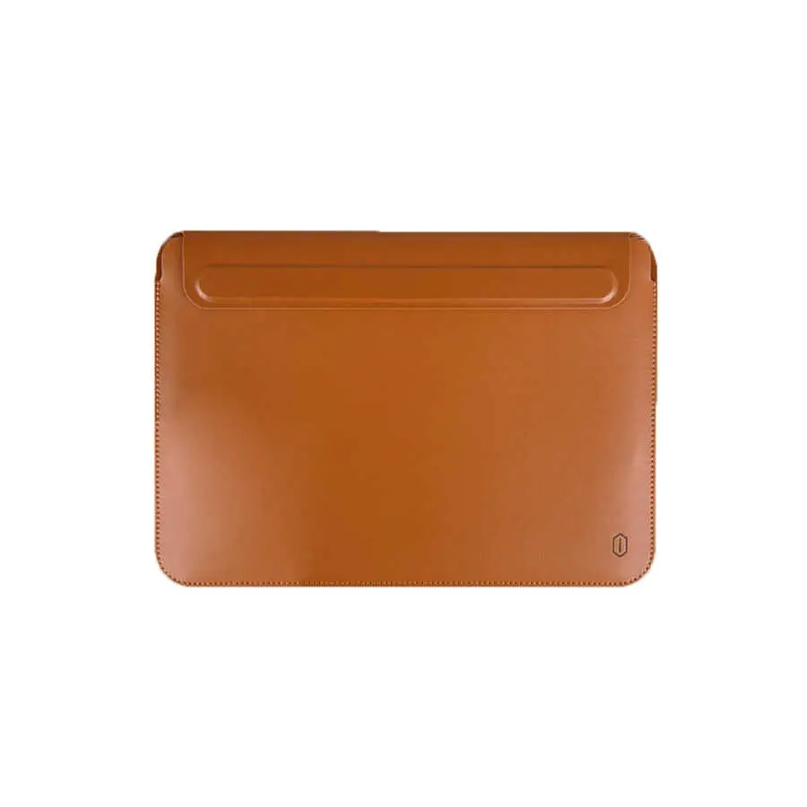 MacBook Pro 16 inç 2021 Standlı PU Deri Kılıf - Wiwu Skin Pro