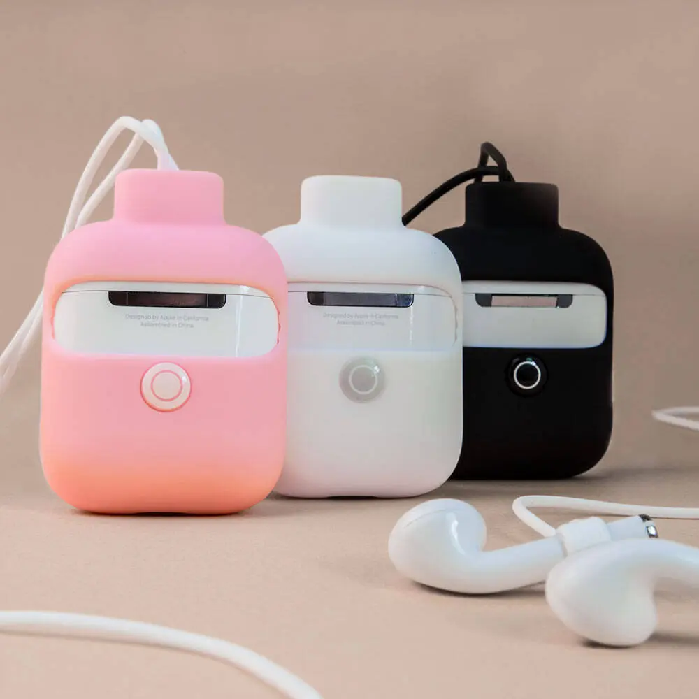 AirPods 1. ve 2. Nesil Kılıf, Boyun Askılı Jelly Bean Tasarım - SwitchEasy ColorBuddy