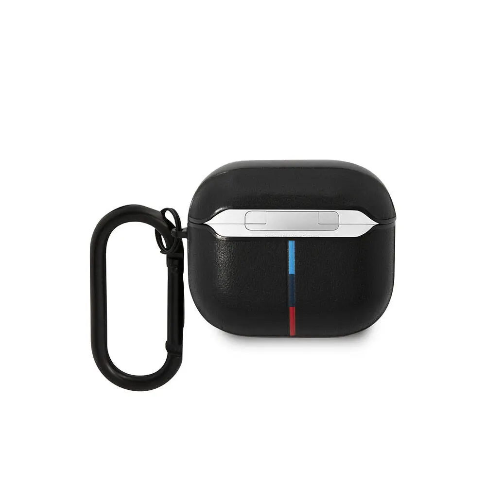 AirPods 3. Nesil Kılıf, BMW Lisanslı PU Deri Tasarım - Siyah