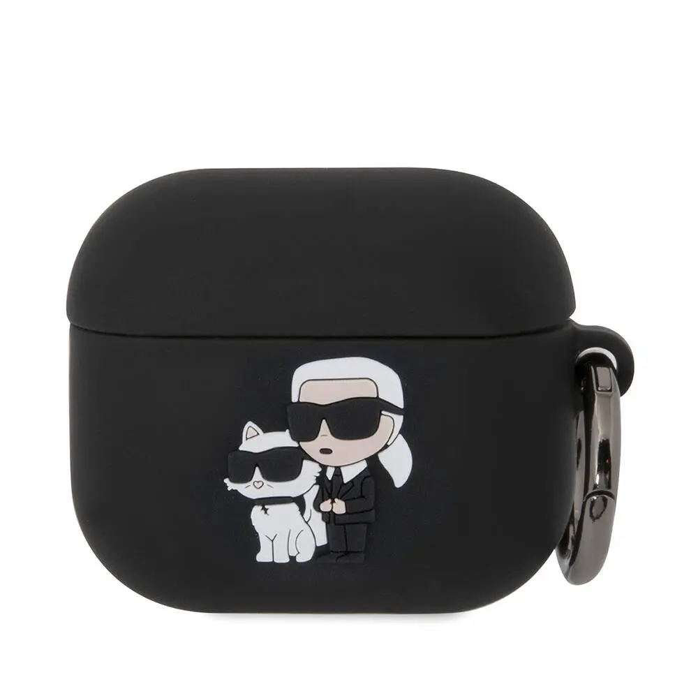 AirPods 3. Nesil Silikon Kılıf - Karl Lagerfeld Karl & Choupette 3D