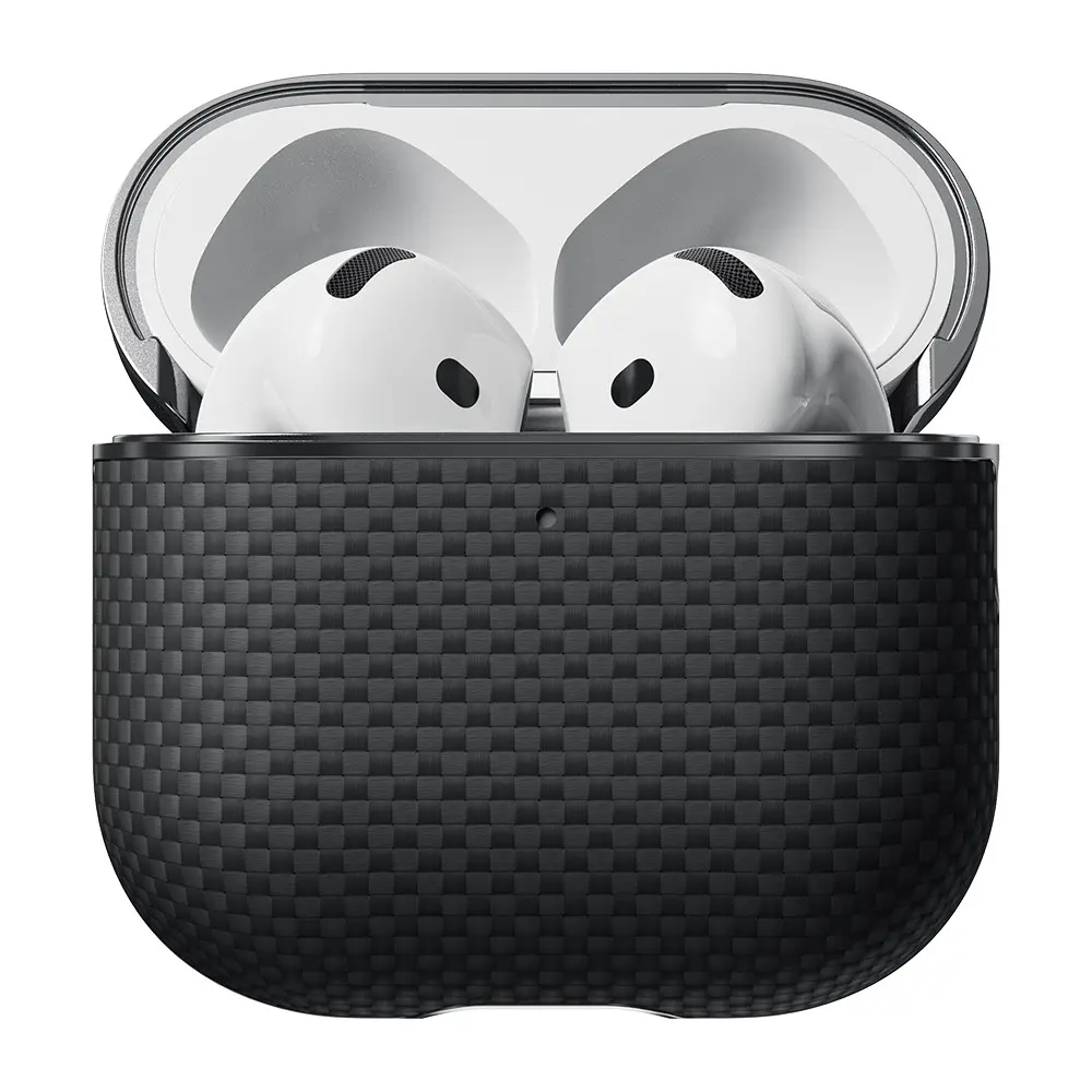 AirPods 4 Uyumlu 1500D Aramid Fiber Kılıf - Pitaka Ultra-Slim Classic