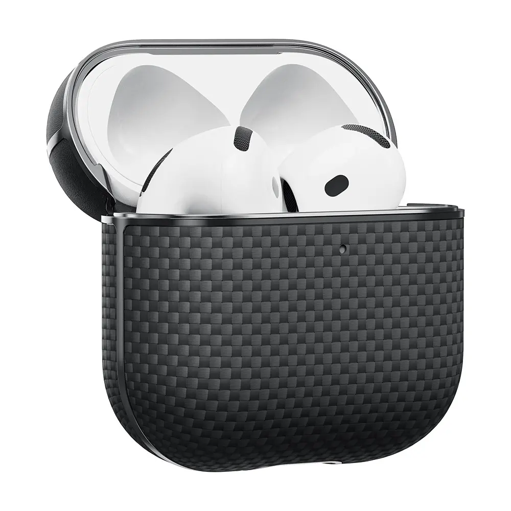AirPods 4 Uyumlu 1500D Aramid Fiber Kılıf - Pitaka Ultra-Slim Classic