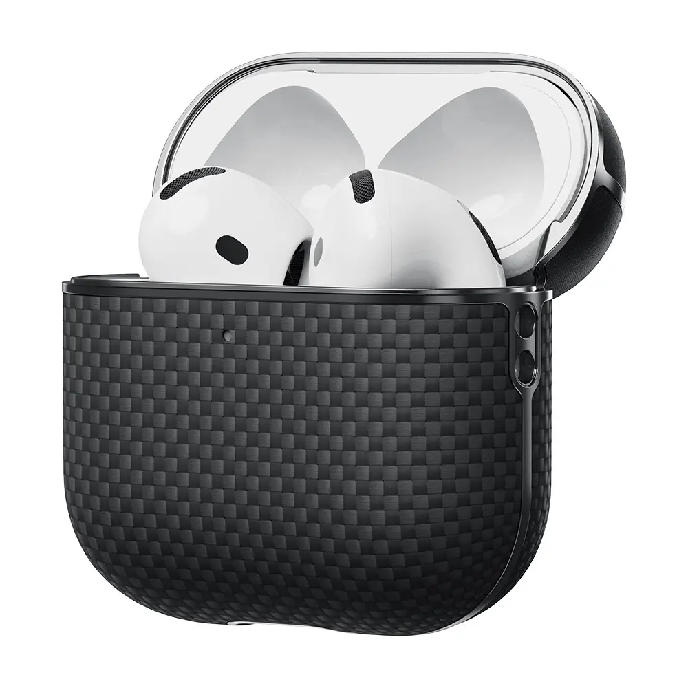 AirPods 4 Uyumlu 1500D Aramid Fiber Kılıf - Pitaka Ultra-Slim Classic