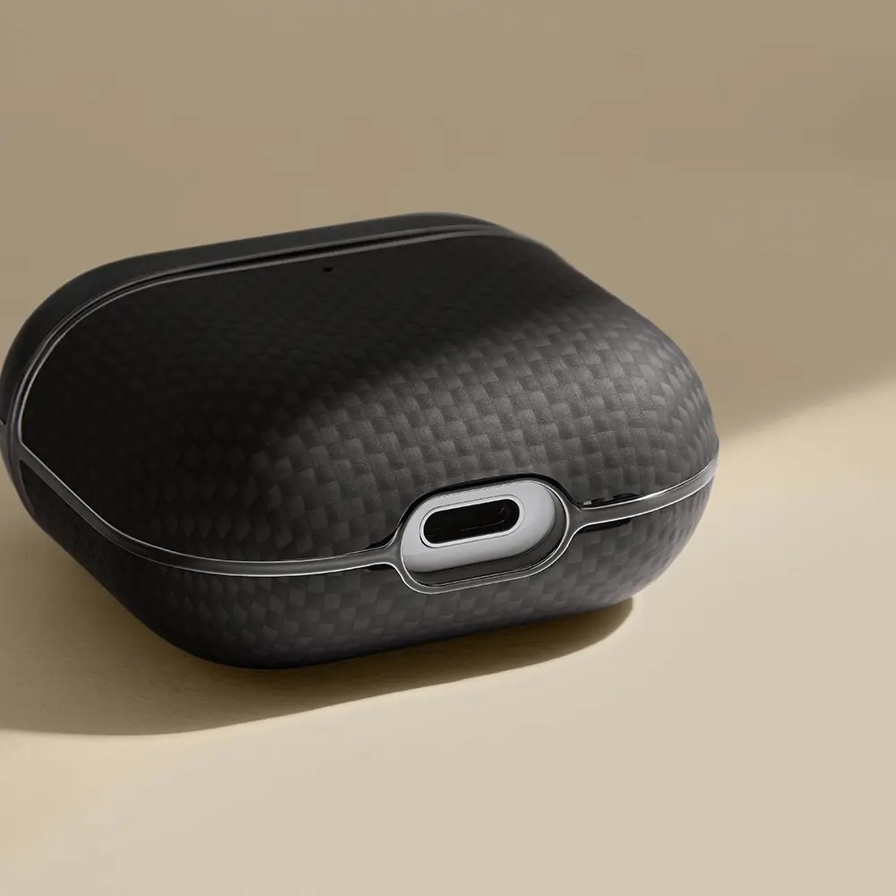 AirPods 4 Uyumlu 1500D Aramid Fiber Kılıf - Pitaka Ultra-Slim Classic