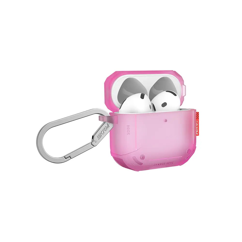 AirPods 4 Uyumlu Airbagli Yivli Köşe Kılıf - Skinarma Mecha CE