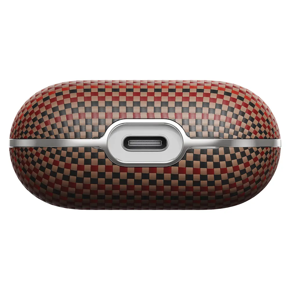 Apple Airpods 4 Kılıf Aramid Fiber Pitaka Tactile Woven Sunset-Moonrise Serisi Kapak