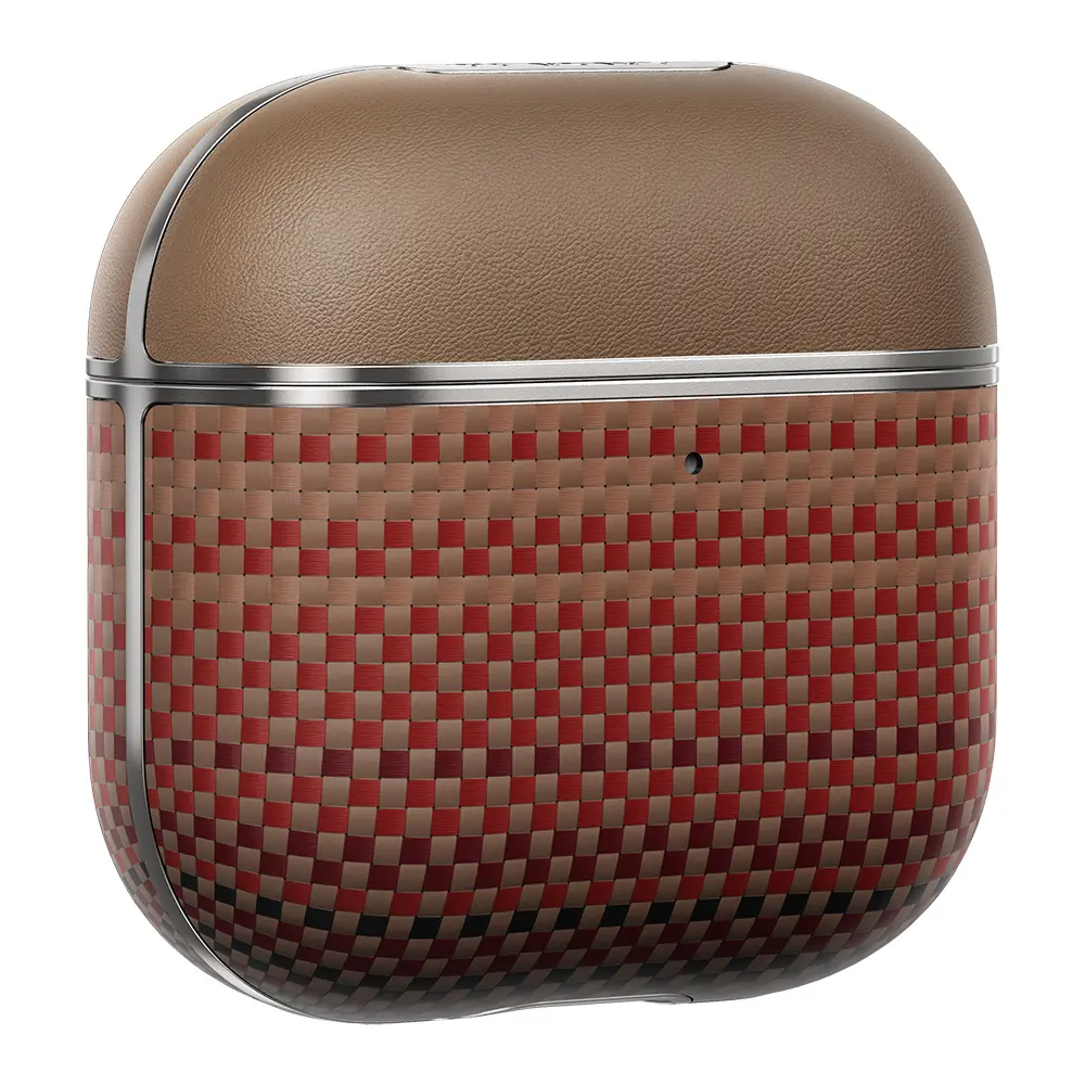 Apple Airpods 4 Kılıf Aramid Fiber Pitaka Tactile Woven Sunset-Moonrise Serisi Kapak